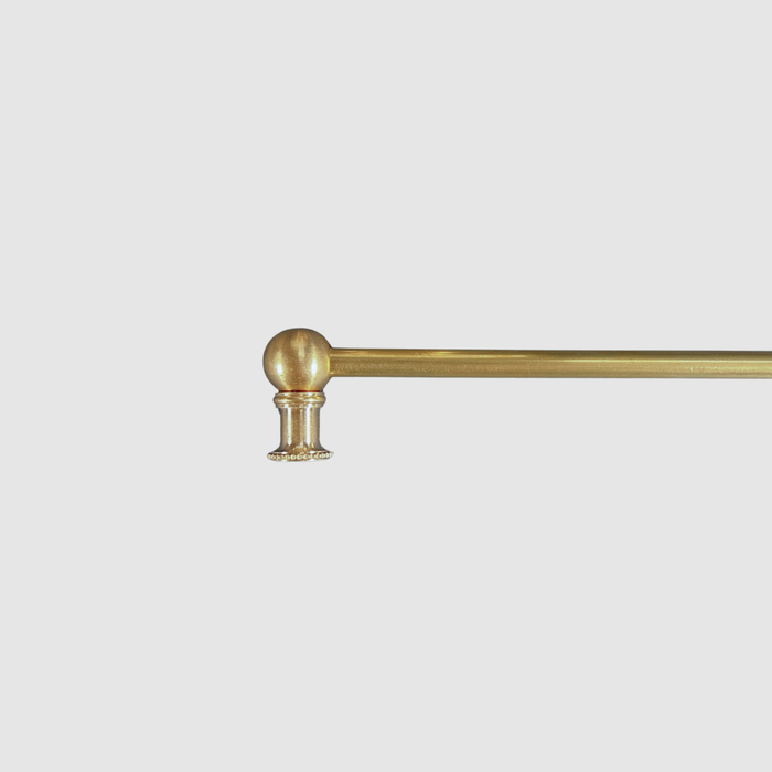 Mini Beaded Brass Gallery Shelf Rail