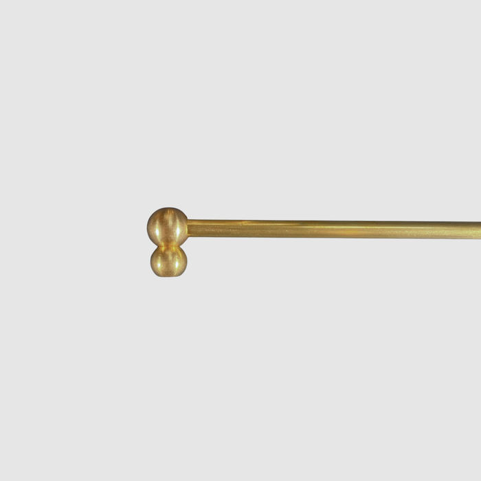 Mini Bubble Ball Brass Gallery Shelf Rail
