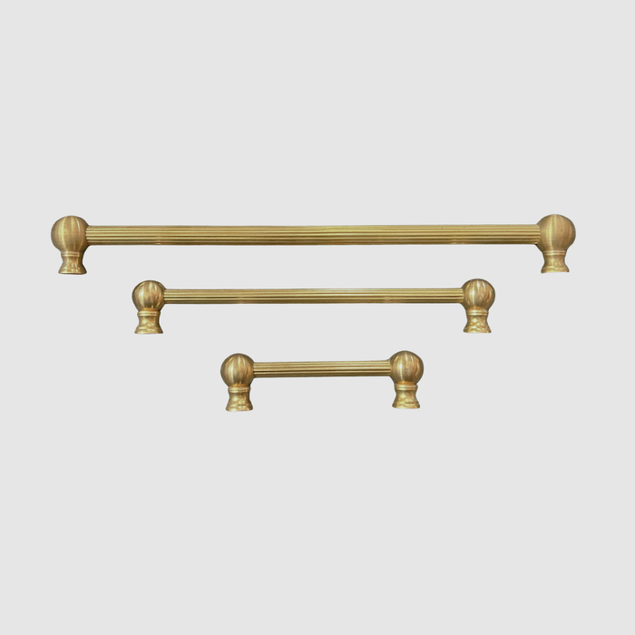Ribbed Large Classic Ball Drawer Pulls - QUICK SHIP