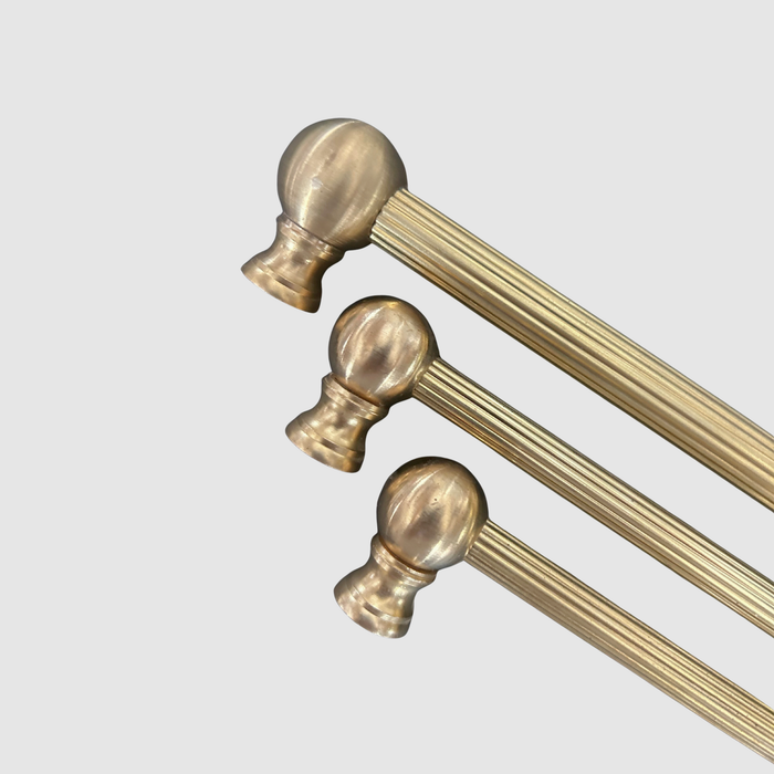 Ribbed Large Classic Ball Drawer Pulls - QUICK SHIP