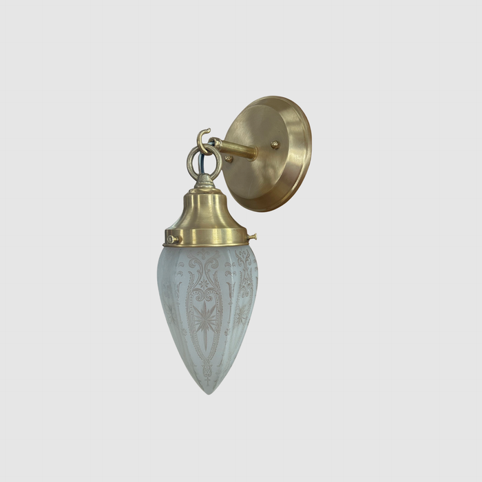 Etched Torpedo Wall Sconce