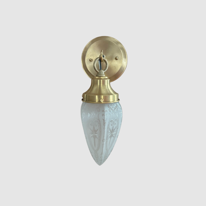 Etched Torpedo Wall Sconce