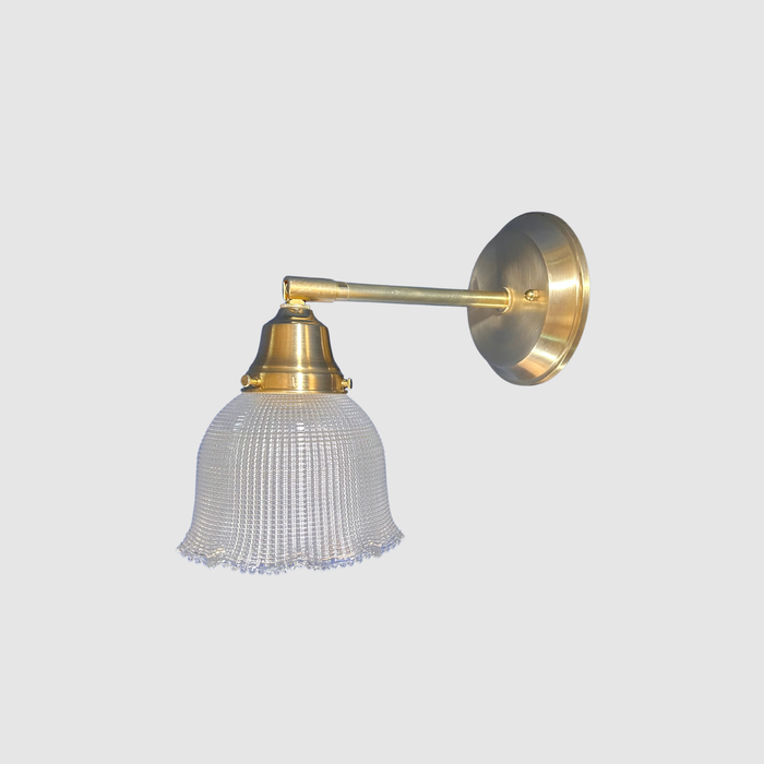 Antique Dome Holophane Wall Scone