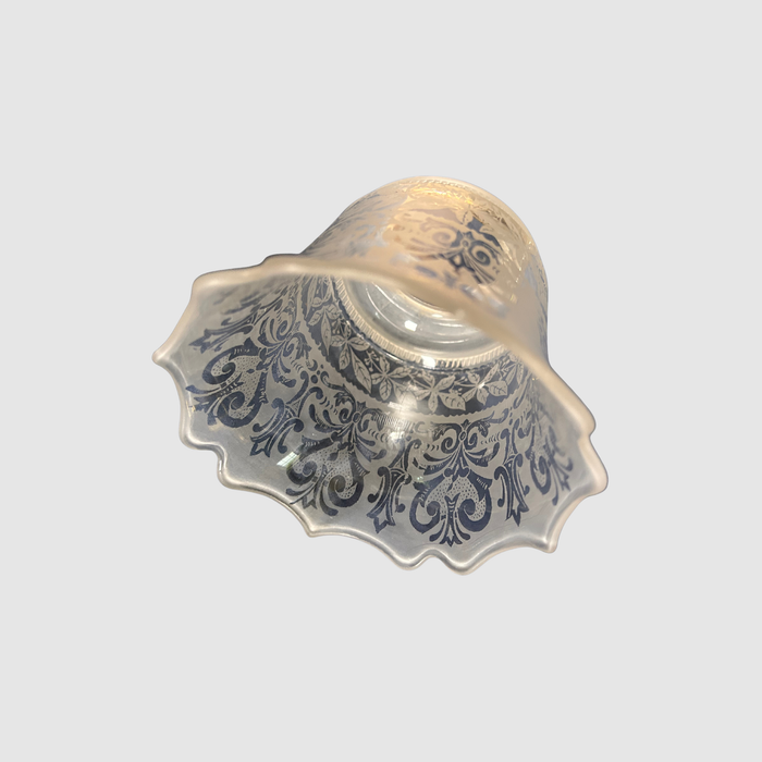 Antique Etched Pin Up Sconce