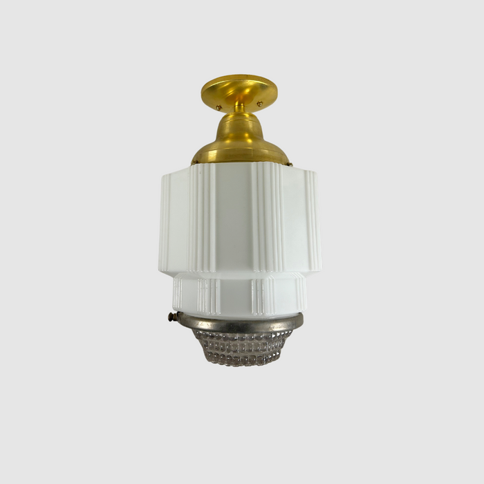 Large Antique Skyscraper Light Fixture
