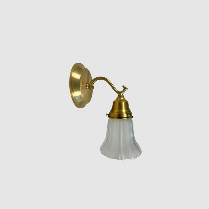 Antique Fluted Bell Wall Sconce