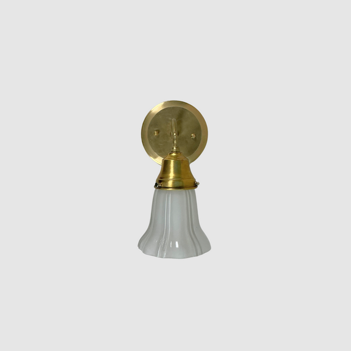 Antique Fluted Bell Wall Sconce