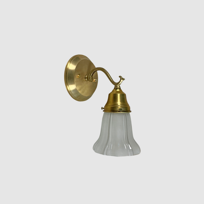 Antique Fluted Bell Wall Sconce
