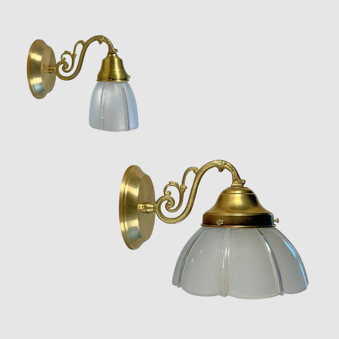 Ornate Fluted Dome Pin Up Sconce