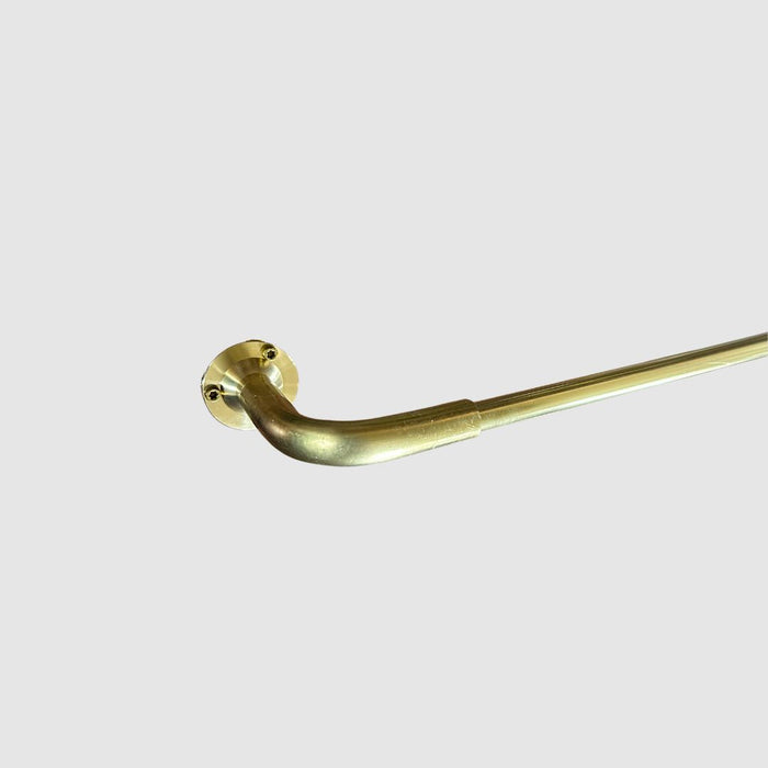 French Return Brass Cafe Curtain Rod