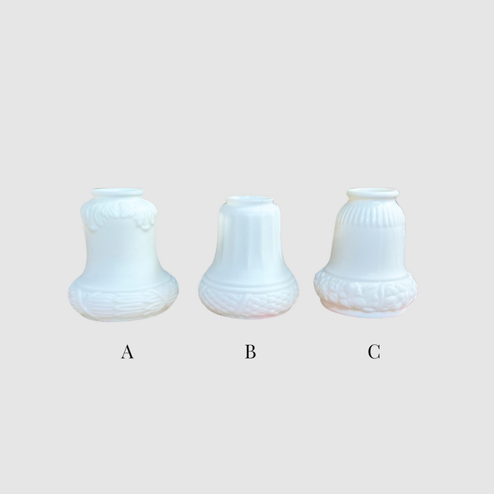 Antique Matte White Bell Wall Sconce