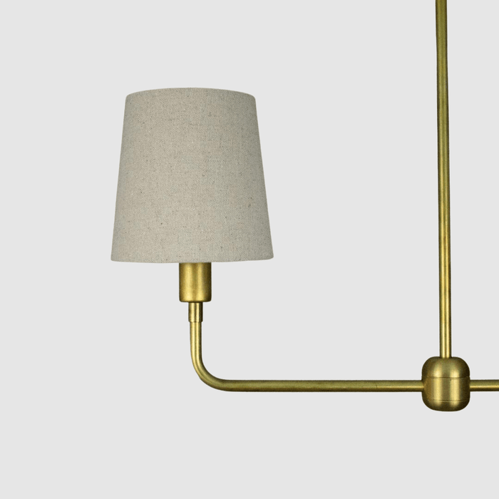 Double Linen Shade Chandelier - Pepe & Carols