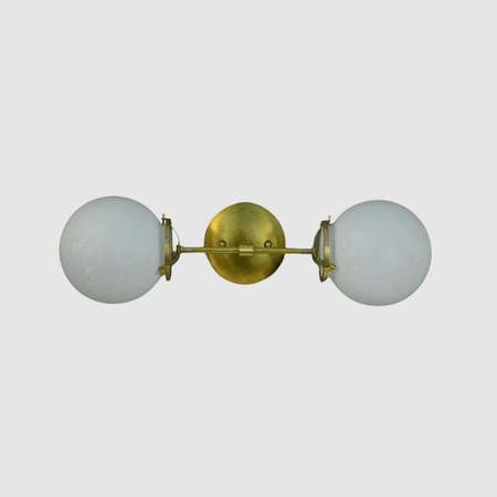 Straight Mid Century Globe Wall Sconce - Pepe & Carols