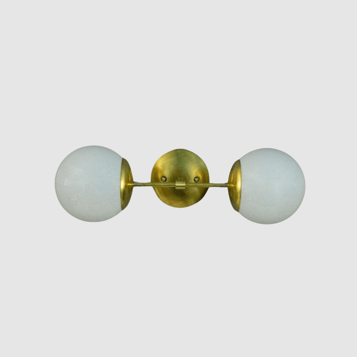 Straight Mid Century Globe Wall Sconce - Pepe & Carols