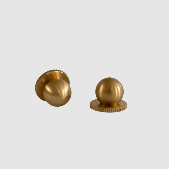 Petite Ball w/ Back Plate Drawer Knob - Pair - Pepe & Carols