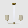 Double Linen Shade Chandelier - Pepe & Carols