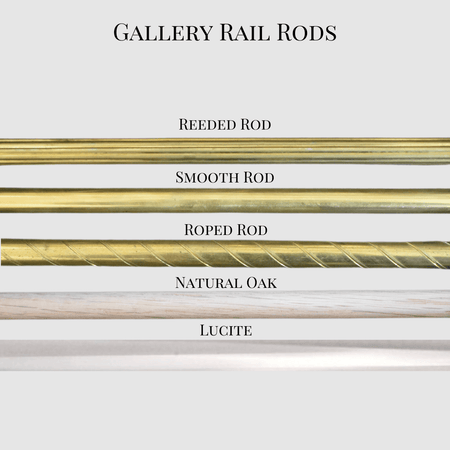 Gallery Rail Shelf Rod - Upgrade Options - Pepe & Carols