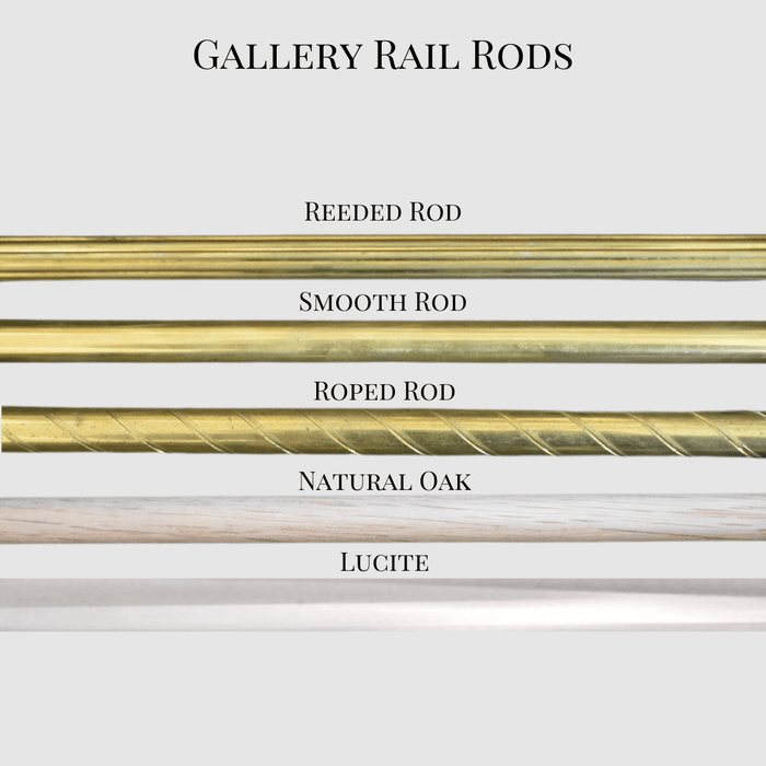 Gallery Rail Shelf Rod - Upgrade Options - Pepe & Carols
