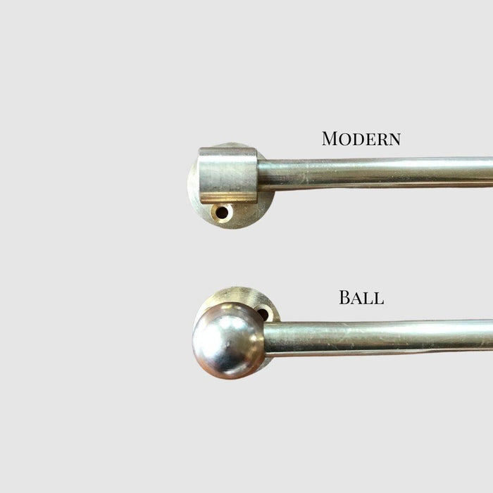Brass Kitchen Rail - Pepe & Carols
