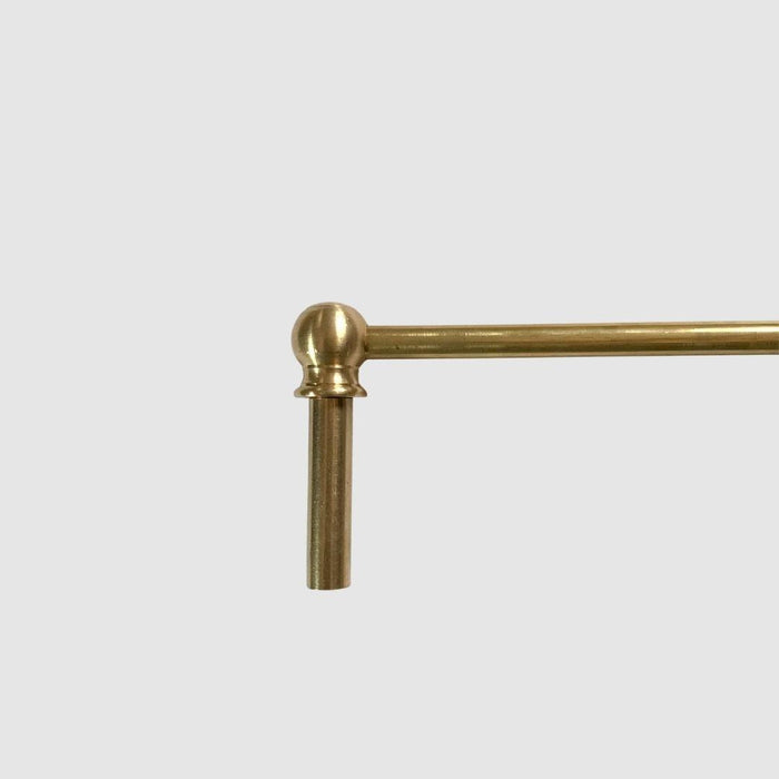 Classic Ball Brass Gallery Shelf Rail - Pepe & Carols