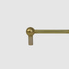 Mini Modern Ball Brass Gallery Shelf Rail - Pepe & Carols