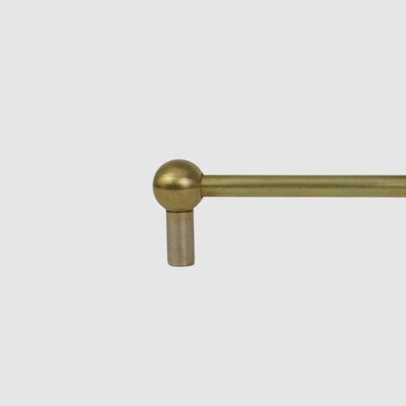 Mini Modern Ball Brass Gallery Shelf Rail - Pepe & Carols