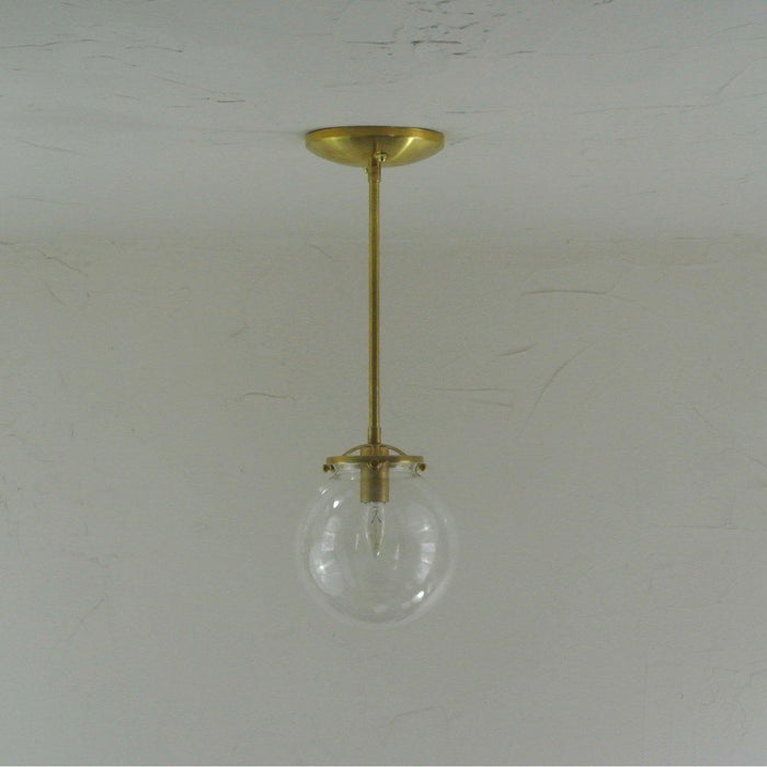 Petite Glass Globe Light Fixture - Pepe & Carols