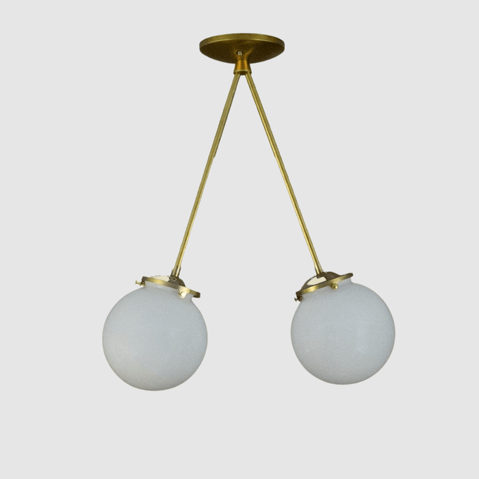 Brass A Frame Chandelier - Pepe & Carols