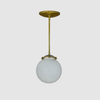 Petite Glass Globe Light Fixture - Pepe & Carols