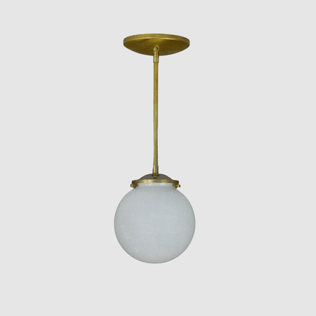 Petite Glass Globe Light Fixture - Pepe & Carols