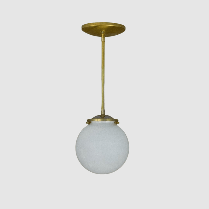 Petite Glass Globe Light Fixture - Pepe & Carols