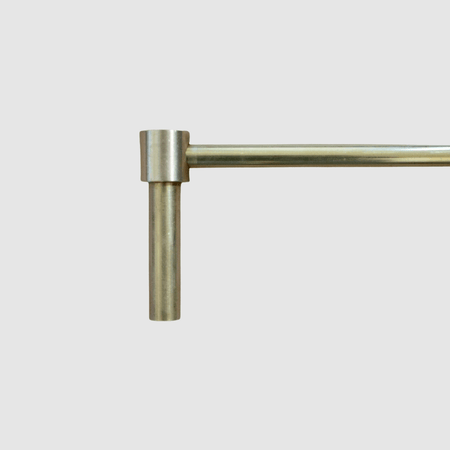 Modern Brass Gallery Shelf Rail - Pepe & Carols
