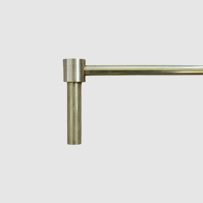Modern Brass Gallery Shelf Rail - Pepe & Carols