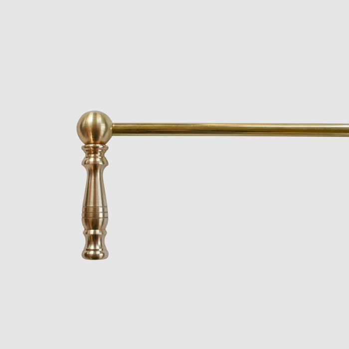 Tall Brass Gallery Shelf Rail - Pepe & Carols