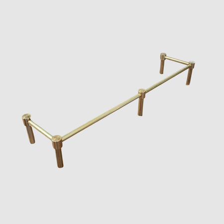 Modern Brass Gallery Shelf Rail - Pepe & Carols