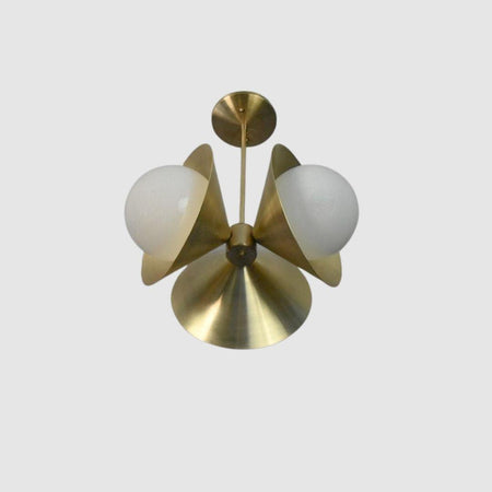Triple Cone Globe Chandelier - Pepe & Carols